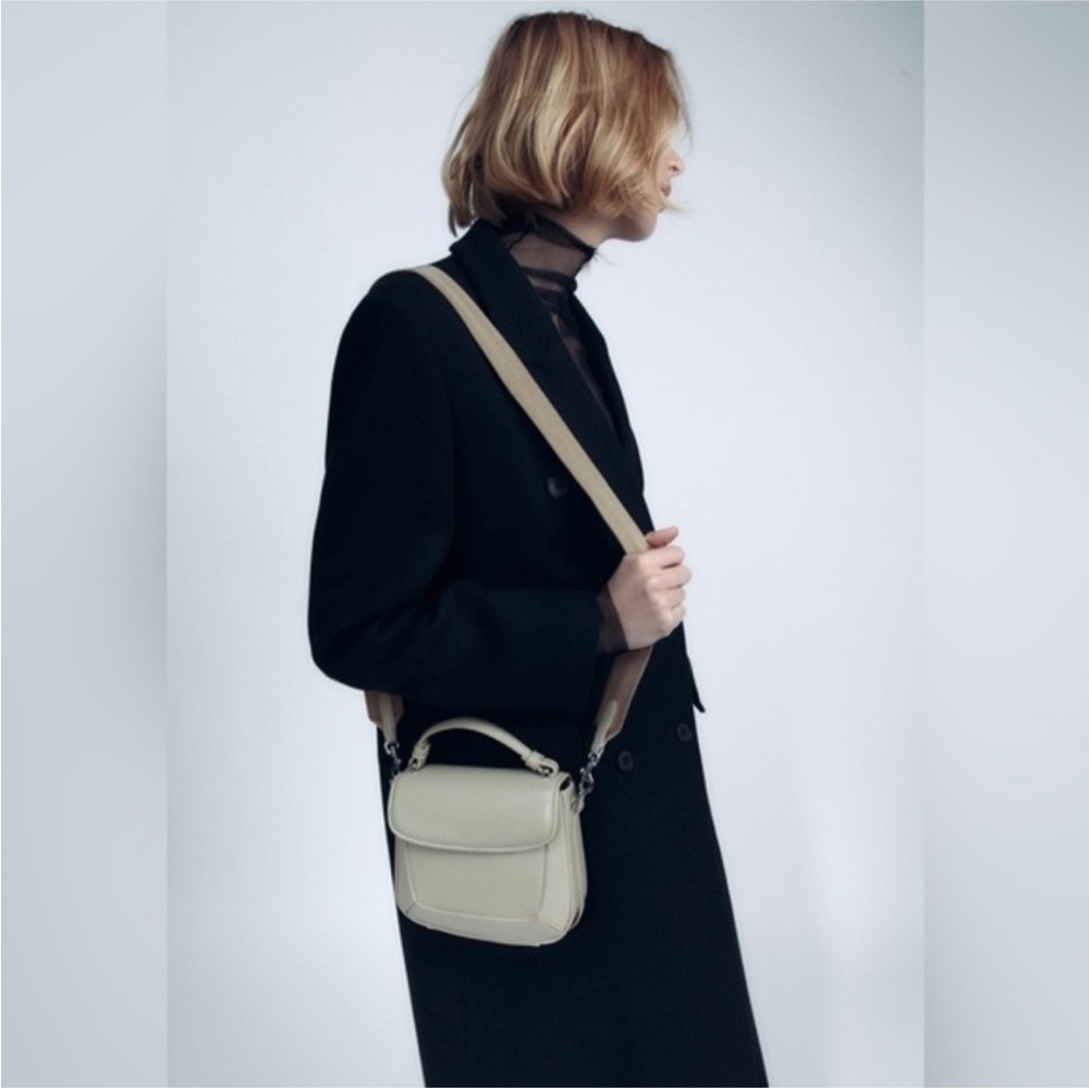 Zara beige mini city bag